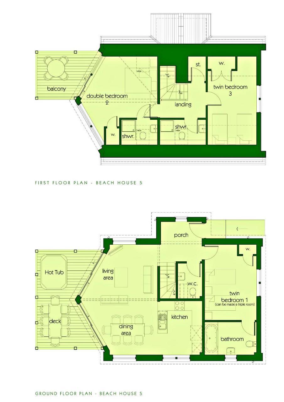 Beach Houses With Hot Tubs เกลนโค ภายนอก รูปภาพ